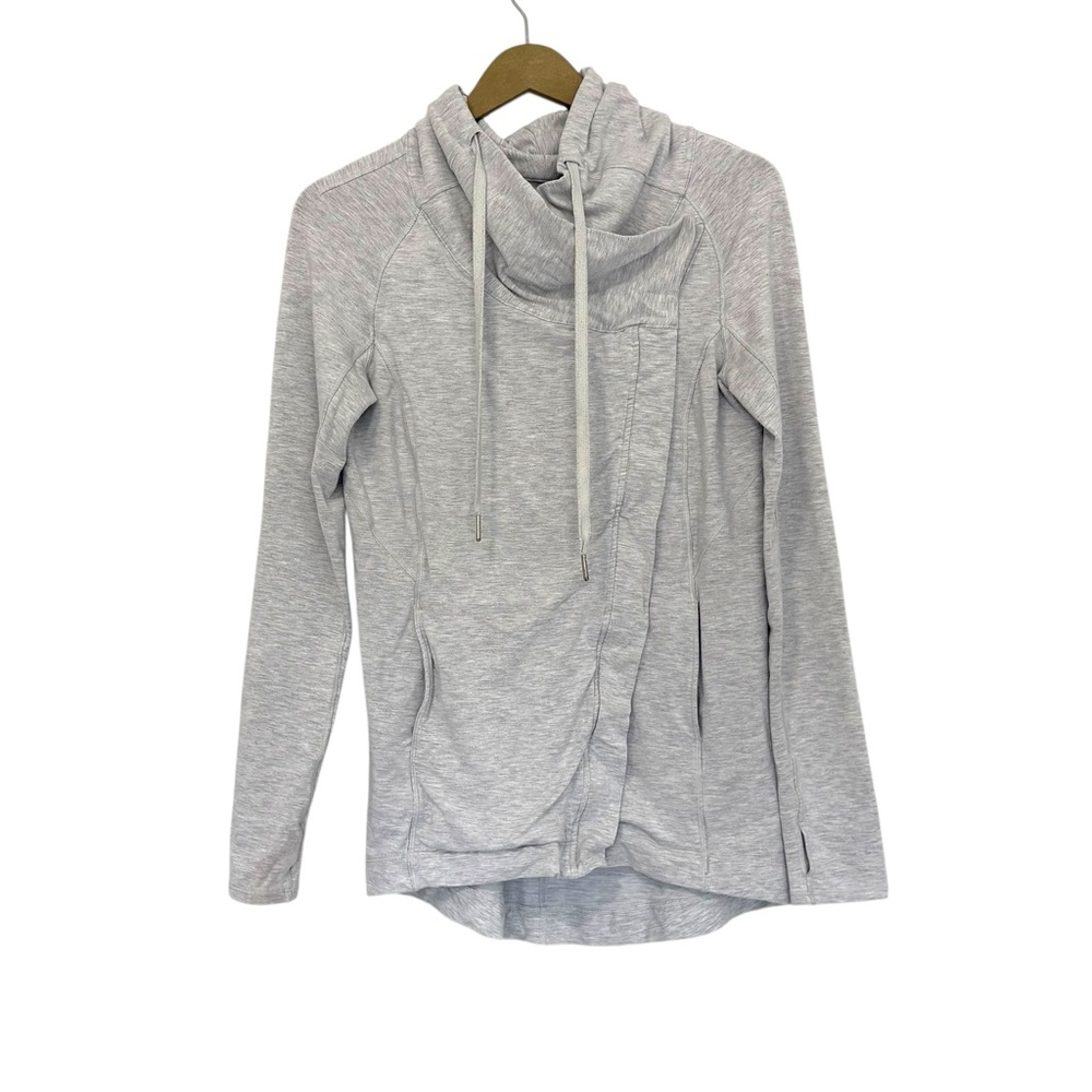 Lululemon Women’s Gray Coast Easy French Terry Wrap Jacket Athletic Outdoor Gym